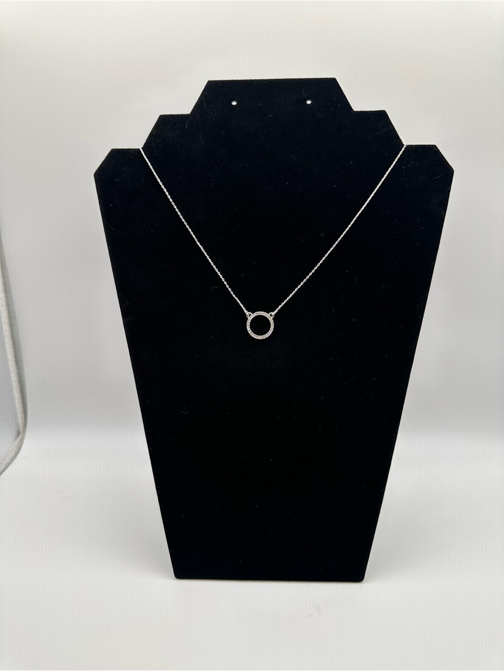 Silver Circle Pendant Necklace - Women Jewelry